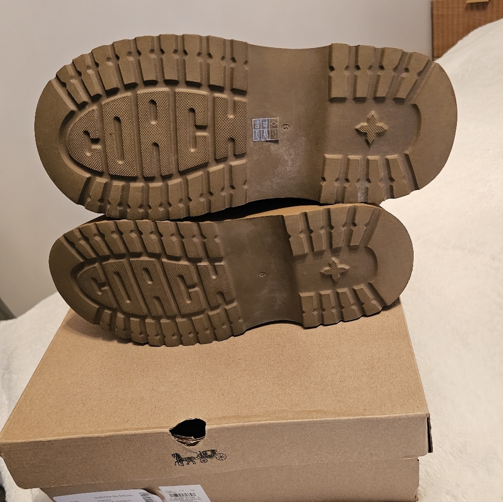 Coach Christina Shearling Platform Boots - Picture 3 of 5